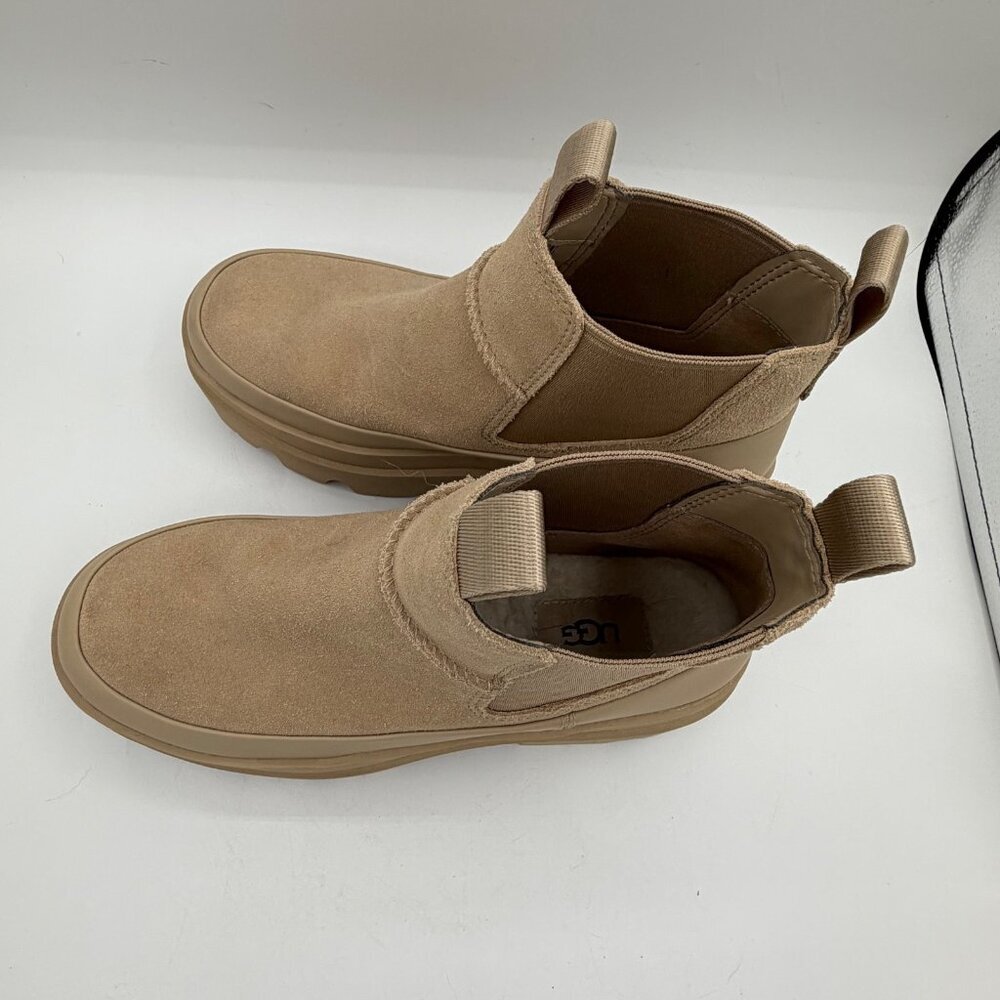 UGG Womens Brisbane Chelsea Boots Classic Leather Ankle Slip On platform Sz 7.5 - Picture 5 of 8